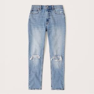 Abercrombie & Fitch The Skinny High Rise Jean CURVE LOVE Ankle Distressed